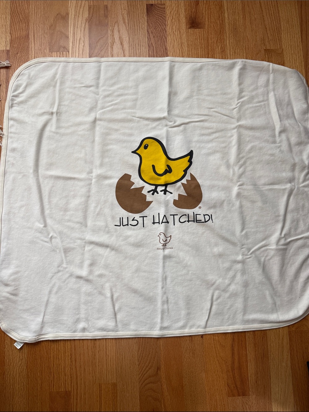 Yellow Chick “just hatched” Baby Blanket